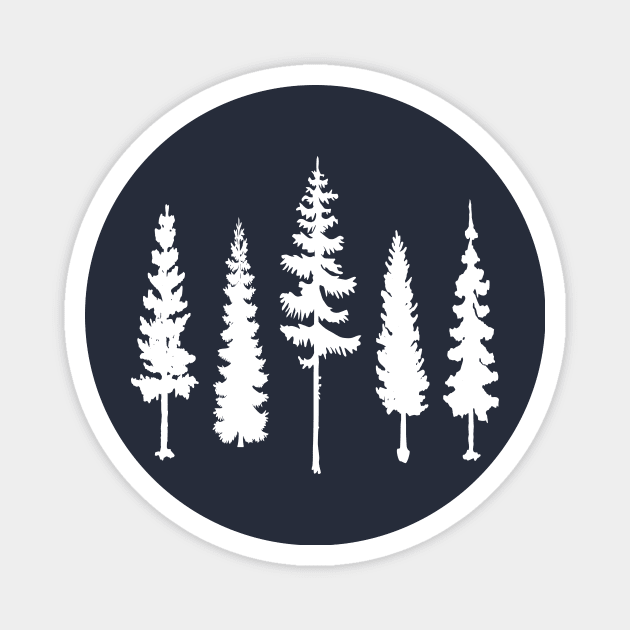 Conifer forest Magnet by PallKris